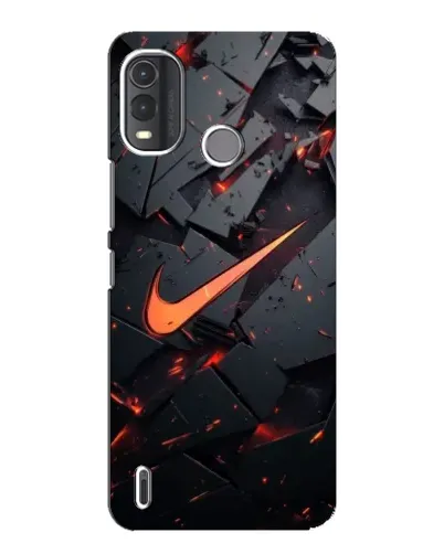 Чехол для Nokia G11 Plus с картинкой «Nike — эффект разломов»