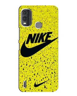 Чехол для Nokia G11 Plus с картинкой «Желтый текстурный Nike»