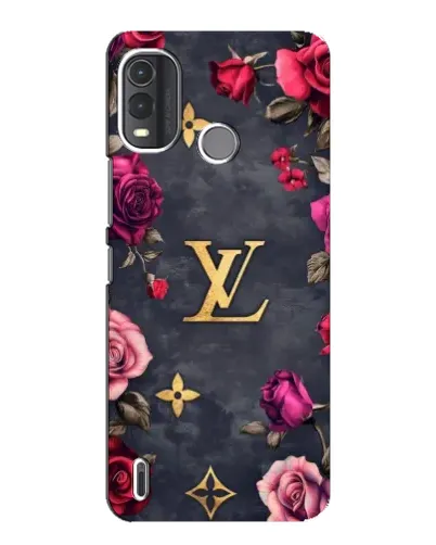 Чохол для Nokia G11 Plus з картинкою «Квітковий Louis Vuitton»