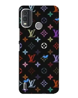 Чохол для Nokia G11 Plus з картинкою «Кольорова монограма LV»