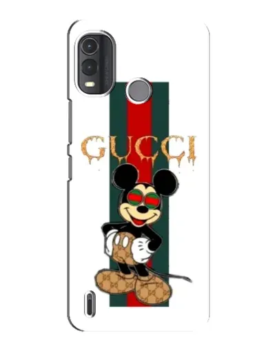 Чохол для Nokia G11 Plus з картинкою «Міккі Маус Gucci — смуги» Чохол для Nokia G11 Plus з картинкою «Міккі Маус Gucci — смуги»