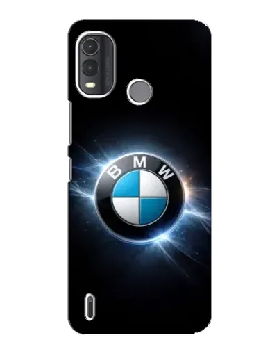 Чехол для Nokia G11 Plus с картинкой «BMW — неоновое сияние»
