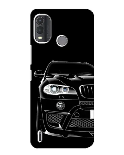 Чехол для Nokia G11 Plus с картинкой «Темный силуэт BMW»