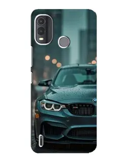 Чехол для Nokia G11 Plus с картинкой «BMW в огнях города»