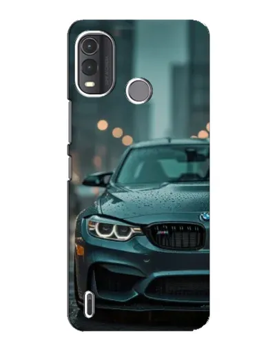 Чехол для Nokia G11 Plus с картинкой «BMW в огнях города»