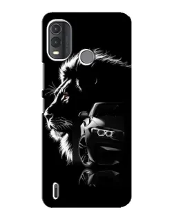 Чехол для Nokia G11 Plus с картинкой «BMW и лев»