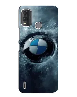 Чехол для Nokia G11 Plus с картинкой «Логотип BMW — лед»
