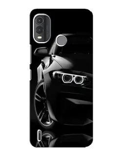 Чехол для Nokia G11 Plus с картинкой «Черная BMW — профиль»