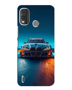 Чехол для Nokia G11 Plus с картинкой «BMW — огни неона»