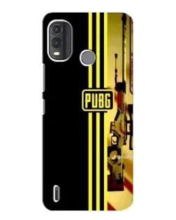 Чехол для Nokia G11 Plus с картинкой «PUBG — камуфляжный шлем»