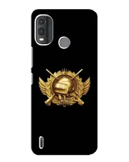 Чехол для Nokia G11 Plus с картинкой «PUBG — оранжевый градиент»