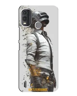 Чехол для Nokia G11 Plus с картинкой «PUBG — боец в пыли»