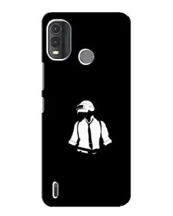 Чехол для Nokia G11 Plus с картинкой «PUBG — белый шлем»