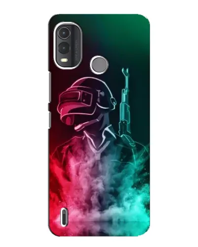 Чехол для Nokia G11 Plus с картинкой «PUBG — огненный воин»