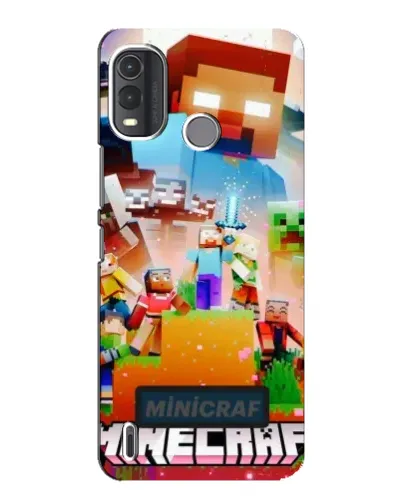 Чехол для Nokia G11 Plus с картинкой «Minecraft герои игры» Чехол для Nokia G11 Plus с картинкой «Minecraft герои игры»