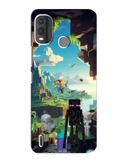 Чехол для Nokia G11 Plus с картинкой «Эндермен в лесу»