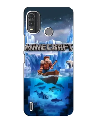 Чехол для Nokia G11 Plus с картинкой «Minecraft ледяной мир» Чехол для Nokia G11 Plus с картинкой «Minecraft ледяной мир»