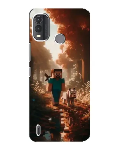 Чехол для Nokia G11 Plus с картинкой «Стив в лесу» Чехол для Nokia G11 Plus с картинкой «Стив в лесу»
