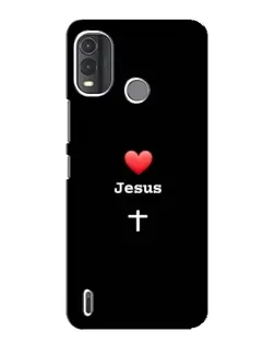 Чохол для Nokia G11 Plus з картинкою «Серце - Jesus»