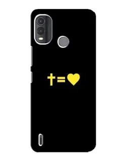 Чохол для Nokia G11 Plus з картинкою «Серце та Хрест»