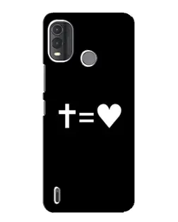 Чохол для Nokia G11 Plus з картинкою «Хрест та Серце»