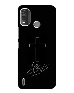 Чехол для Nokia G11 Plus с картинкой «Графический крест Jesus» Чехол для Nokia G11 Plus с картинкой «Графический крест Jesus»