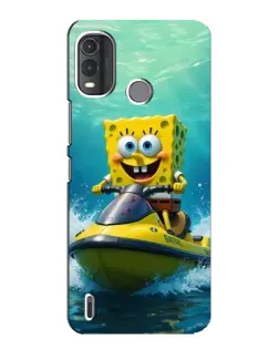 Чехол для Nokia G11 Plus с картинкой «Спанч Боб на гидроцикле» Чехол для Nokia G11 Plus с картинкой «Спанч Боб на гидроцикле»