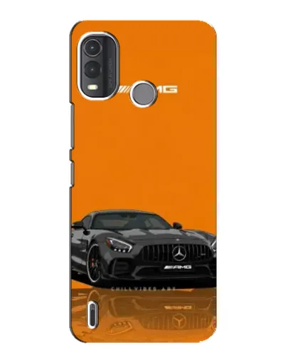Чехол для Nokia G11 Plus с картинкой «Оранжевый Mercedes AMG»