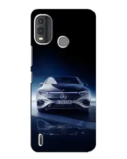 Чехол для Nokia G11 Plus с картинкой «Ночной Mercedes EQ»