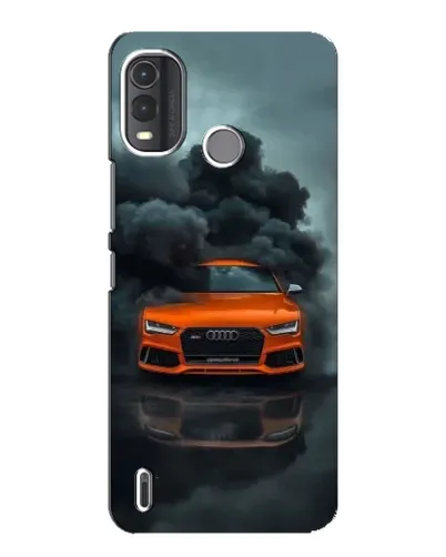 Чехол для Nokia G11 Plus с картинкой «Audi в облаках дыма»