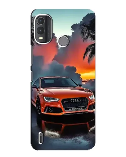 Чехол для Nokia G11 Plus с картинкой «Audi — закат»