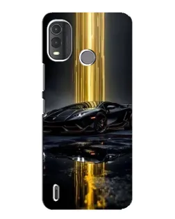 Чехол для Nokia G11 Plus с картинкой «Ночной Lamborghini драйв»