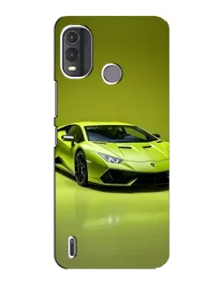 Чохол для Nokia G11 Plus з картинкою «Салатовий Lamborghini Huracan»