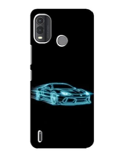 Чохол для Nokia G11 Plus з картинкою «Неоновий контур Lamborghini»