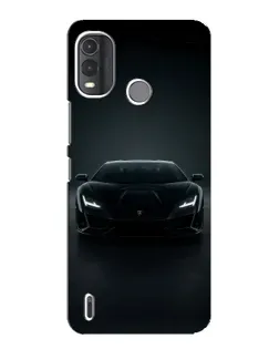 Чохол для Nokia G11 Plus з картинкою «Чорний Lamborghini Aventador»