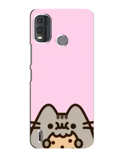 Чехол для Nokia G11 Plus с картинкой «Pusheen и печенье» Чехол для Nokia G11 Plus с картинкой «Pusheen и печенье»