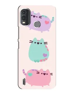 Чехол для Nokia G11 Plus с картинкой «Pusheen трио» Чехол для Nokia G11 Plus с картинкой «Pusheen трио»