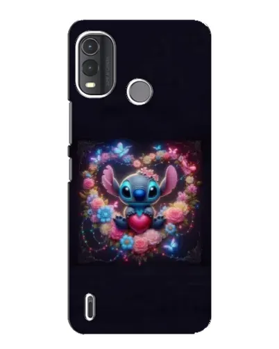 Чохол для Nokia G11 Plus з картинкою «Stitch у квітах» Чохол для Nokia G11 Plus з картинкою «Stitch у квітах»