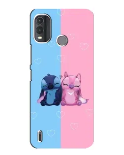 Чохол для Nokia G11 Plus з картинкою «Stitch та Angel Love»