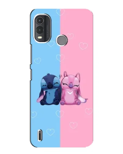 Чохол для Nokia G11 Plus з картинкою «Stitch та Angel Love» Чохол для Nokia G11 Plus з картинкою «Stitch та Angel Love»