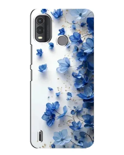 Чехол для Nokia G11 Plus с картинкой «Голубой цветочный каскад» Чехол для Nokia G11 Plus с картинкой «Голубой цветочный каскад»