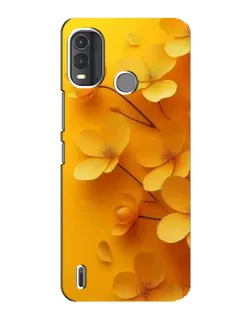 Чехол для Nokia G11 Plus с картинкой «Золотые лепестки»