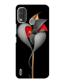 Чохол для Nokia G11 Plus з картинкою «Срібна фантазійна квітка»