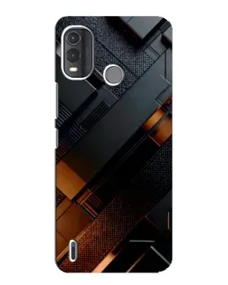 Чохол для Nokia G11 Plus з картинкою «Чорні геометричні блоки»