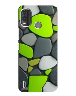 Чохол для Nokia G11 Plus з картинкою «Яскрава неонова галька»