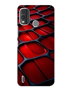 Чохол для Nokia G11 Plus з картинкою «Червона глянцева сітка»