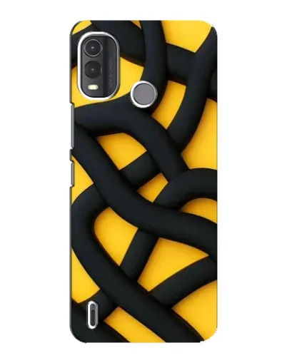 Чохол для Nokia G11 Plus з картинкою «Чорне жовте переплетення» Чохол для Nokia G11 Plus з картинкою «Чорне жовте переплетення»
