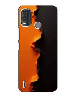 Чохол для Nokia G11 Plus з картинкою «Помаранчевий розлом»