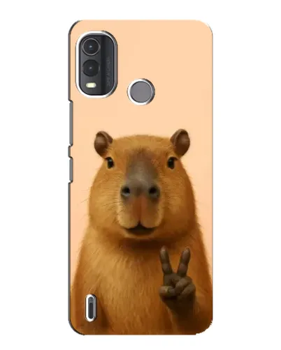 Чехол для Nokia G11 Plus с картинкой «Капибара виктория»