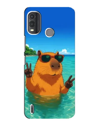 Чехол для Nokia G11 Plus с картинкой «Морская капибара»